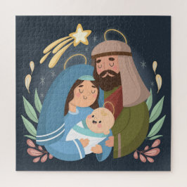 Snel kerstfeest Nativiteit Jigzaag Puzzle Legpuzzel
