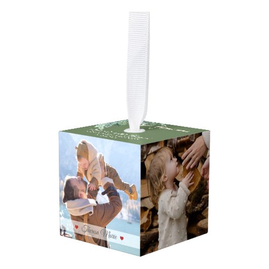 Snel kerstfeest op aarde 5 Foto Decoratie (Voorkant hoekig)