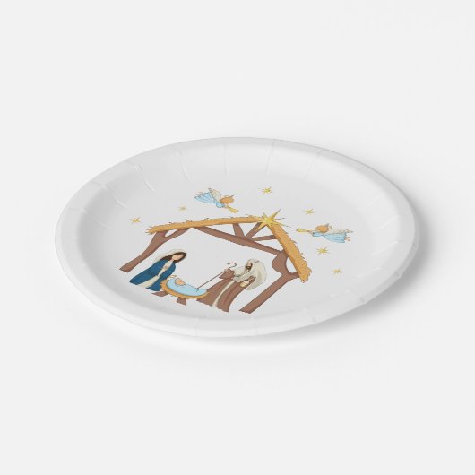 Snel kerstfeest papieren bordje (Gekanteld)