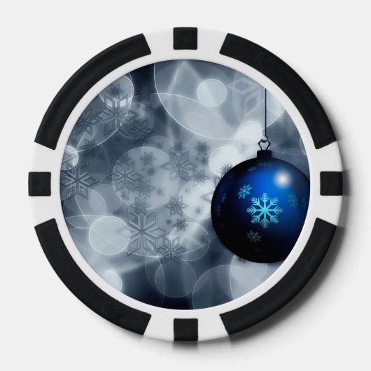 Snel kerstfeest poker chips (Voorkant)