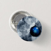 Snel kerstfeest ronde button 3,2 cm (Voorkant /achterkant)
