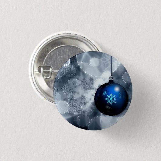 Snel kerstfeest ronde button 3,2 cm (Voorkant /achterkant)