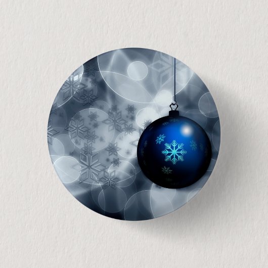 Snel kerstfeest ronde button 3,2 cm (Voorkant)