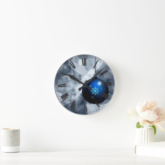 Snel kerstfeest ronde klok (Huis)