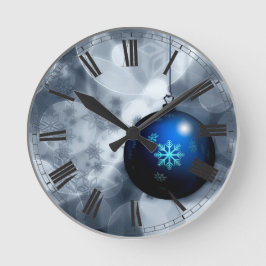 Snel kerstfeest ronde klok