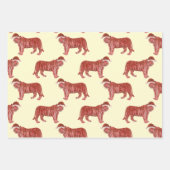 Snel kerstfeest Safari Dieren | Lion Zebra Tiger Inpakpapier Vel (Voorkant 3)