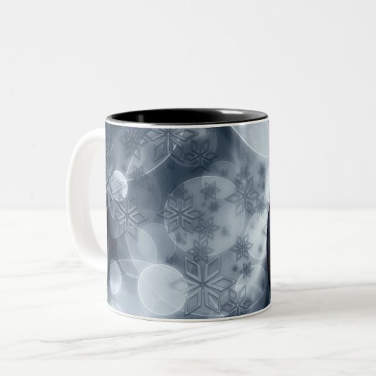 Snel kerstfeest tweekleurige koffiemok (Voorkant links)