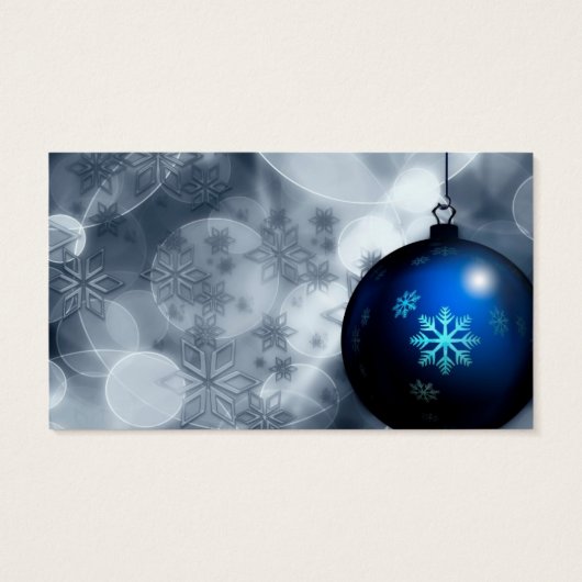 Snel kerstfeest visitekaartje (Achterkant)