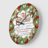 Snel kerstfeestelijke vormgeving grote klok (Hoek)