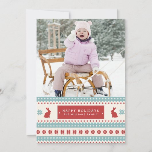 Snel kerstfotokaartjes met Sweater Feestdagenkaart (Voorkant)