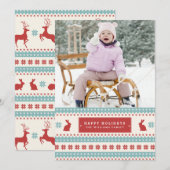 Snel kerstfotokaartjes met Sweater Feestdagenkaart (Voorkant / Achterkant)