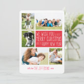 Snel kerstkaartje | Diabetoncollage voor feestdage Feestdagenkaart (Staand voorkant)