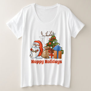 Snel kerstkerstkerstrendier toevoegen bericht grote maat t-shirt