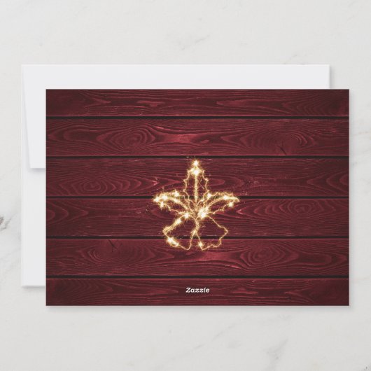 Snel kerstlicht Rustige FOTO-groet Feestdagenkaart (Achterkant)