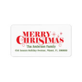 Snel kerstontwerp etiket (Voorkant)