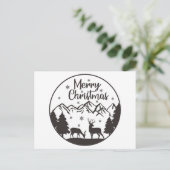 Snel kerstontwerp feestdagenkaart (Staand voorkant)