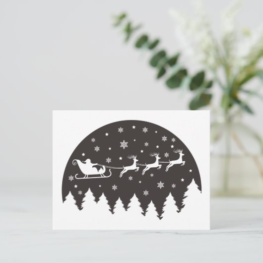 Snel kerstontwerp feestdagenkaart (Staand voorkant)