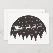 Snel kerstontwerp feestdagenkaart (Voorkant / Achterkant)