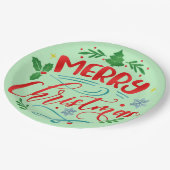 Snel kerstontwerp papieren bordje (Gekanteld)