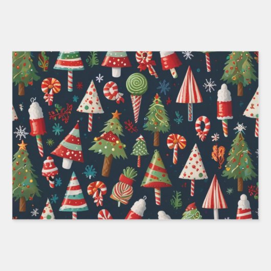 Snel kerstpapier inpakpapier vel (Voorkant)