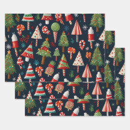 Snel kerstpapier inpakpapier vel