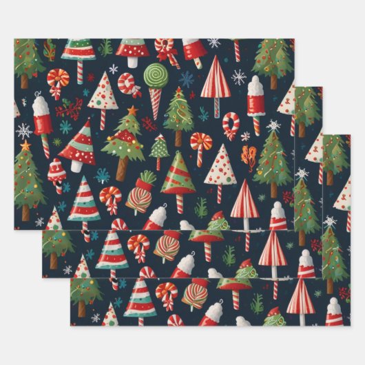 Snel kerstpapier inpakpapier vel (Set)