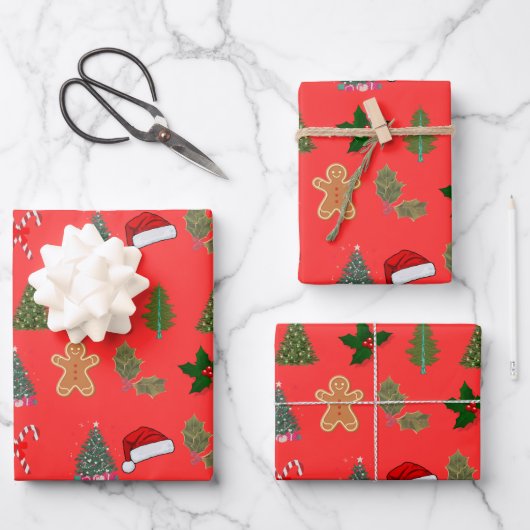 Snel kerstpapier inpakpapier vel (Voorkant)