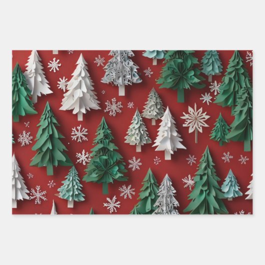 Snel kerstpapier inpakpapier vel (Voorkant 2)