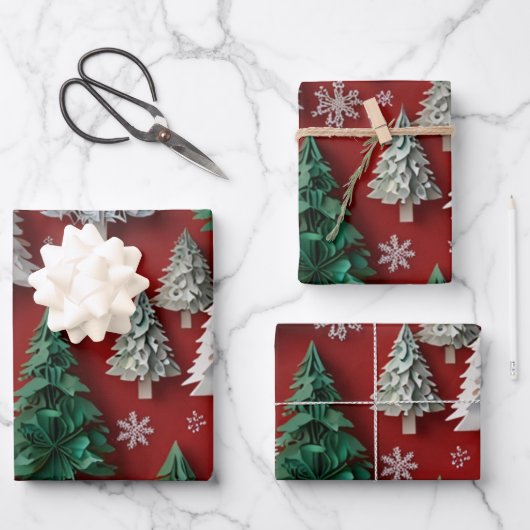 Snel kerstpapier inpakpapier vel (Voorkant)