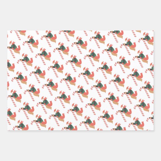 Snel kerstpapier inpakpapier vel (Voorkant 3)