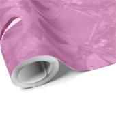 Snel kerstpatroon Elegant Roze script Cadeaupapier (Rol Hoek)