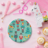 Snel kerstreckerelontwerp papieren bordje (Feest)