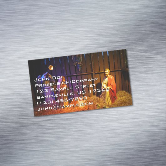 Snel kerstscherm in Washington DC Magnetisch Visitekaartje (Voorbeeld)