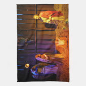 Snel kerstscherm in Washington DC Theedoek (Verticaal)