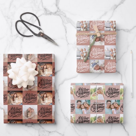 Snel kerstscript, 6 Foto Inpakpapier Vel (Voorkant)