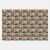 Snel kerstscript 6 Photo Checkerboard Inpakpapier Vel (Voorkant 3)