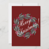 Snel kerstscript, eenvoudig te bevestigen feestdagenkaart (Voorkant)