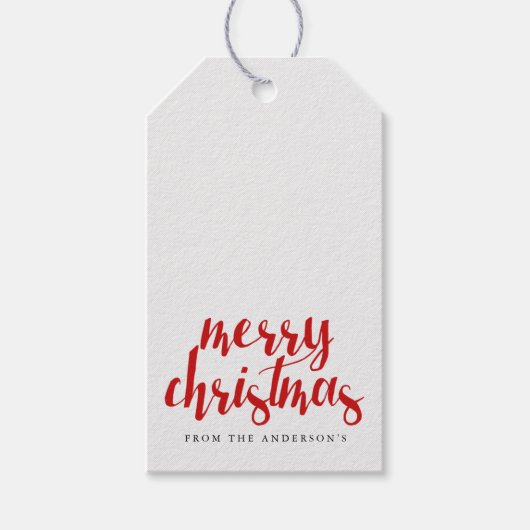 Snel kerstscript | FEESTDAGEN Cadeaulabel (Voorkant)