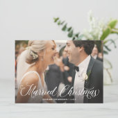 Snel kerstscript - Full Photo Holiday Card Feestdagenkaart (Staand voorkant)