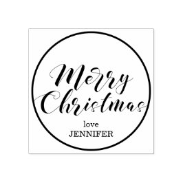 Snel kerstscript rubberstempel
