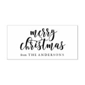 Snel kerstscript rubberstempel (Afrduk)