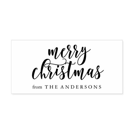 Snel kerstscript rubberstempel (Afrduk)