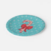 Snel kerstsnoepriet met boog papieren bordje (Gekanteld)