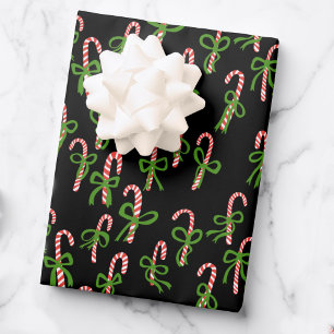 Snel kerstsnoeprietjes kerstvakantie zwart inpakpapier vel