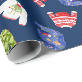 Snel kerstvakantiepatroon cadeaupapier (Rol Hoek)