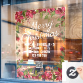 Snel kerstviering kerstviering raamsticker (Cafe Raam)