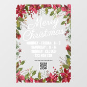 Snel kerstviering kerstviering raamsticker (Vel)