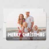 Snel kerstwit gloed Magische foto Feestdagenkaart (Voorkant)