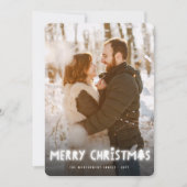 Snel kerstwit gloed Magische foto Feestdagenkaart (Voorkant)