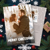 Snel kerstwit gloed Magische foto Feestdagenkaart